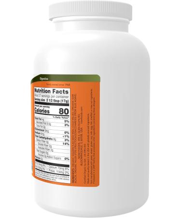 Organic Non-GMO Fiber-3 Supplement with Flax Meal, Acacia & Inulin - 16-Ounce - Buy Online on GoSupps.com