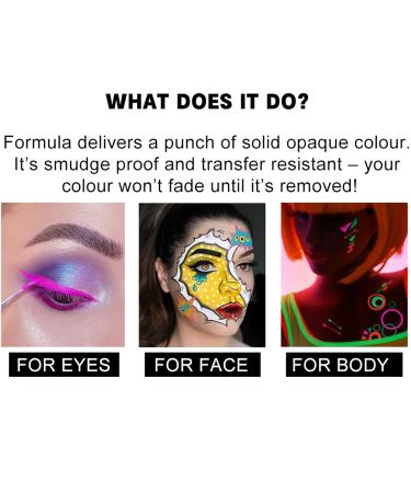 Buy Safe Face & Body Painting Oil Set | Vibrant Colors for Kids & Adults - Perfect for Halloween & Parties - Buy Online on GoSupps.com