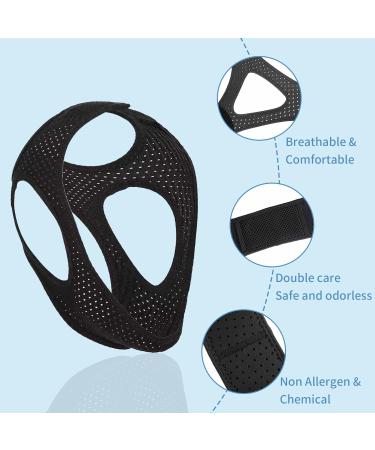 Adjustable Anti-Snoring Chin Strap with Breathable Design - Nose Clip Included - For Men and Women - Buy Online on GoSupps.com