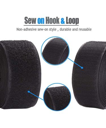 IHKFILAN 5 Yard Sew On Hook and Loop Tape Fastening Set - 3/4'' Wide Non-Adhesive Nylon Fabric Tape for DIY Craft - Khaki - Buy Online on GoSupps.com