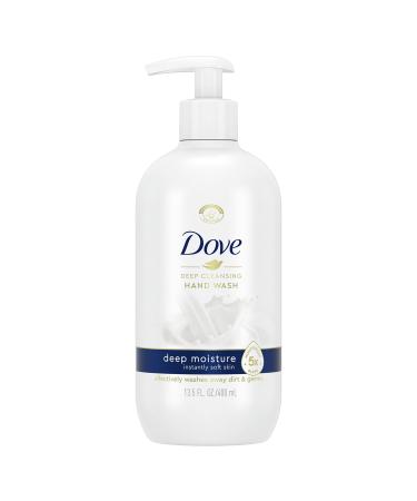 Dove Deep Moisture Hand Wash For Clean & Softer Hands Cleanser That Washes Away Dirt and Germs 13.5 oz