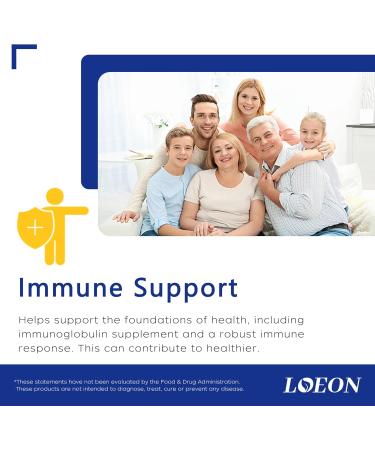 LOEON Spleen immunoglobulin - Vitamin C - zinc - 45 Capsules - Immune Support Supplements - Buy Online on GoSupps.com