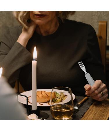 Adaptive Utensils 5Pcs Set for Hand Tremors & Arthritis - Non-Weighted Silverware with Non-Slip Handles - Ideal for Parkinson's & Elderly Use - Light Grey - Buy Online on GoSupps.com