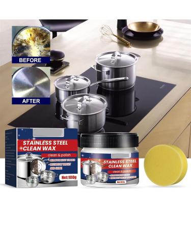 Magical Nano-Technology Stainless Steel Cleaning Paste Stainless Steel Cleaning Paste Stainless Steel Clean Wax Metal Polish Paste and Polish for Appliances (2) - Buy Online on GoSupps.com