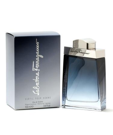 Ferragamo Subtil Eau De Toilette Spray For Men 3.4 Ounce Coriander 1 Count (Pack of 1)