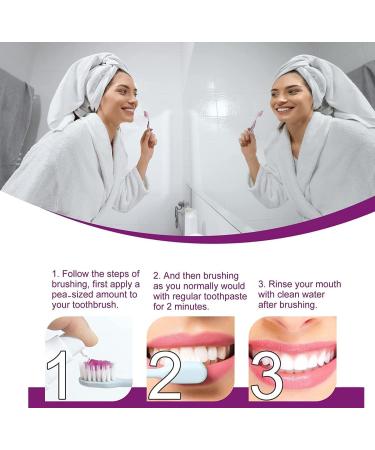 2 Pack Purple Teeth Whitening Toothpaste - Color Corrector for Sensitive Teeth, Removes Stains, Brightens Teeth, Reduces Yellowing - Buy Online on GoSupps.com