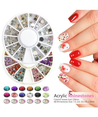 Yagoyan Nail Art Brushes Set  Acrylic Nail Brush for Nail Art with Dotting Tools  Crystal Nail Rhinestones  Nail Striping Tape  Nail Foils Stickers  Nail Design Kit - Buy Online on GoSupps.com