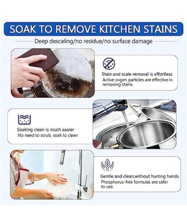 Pan Bottom Stain Cleaner Pot Cleaner For Bottom Of Pans Household Stainless Steel Kitchen Cleaner Spray Strong Detergent Bubble Foam Cleaner Gel Heavy Oil Stain Gel Cleaner (1PC) - Buy Online on GoSupps.com