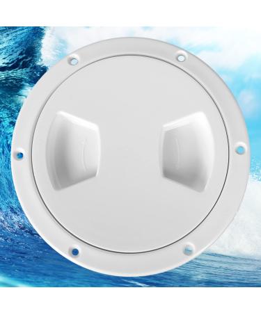 Tongze Boat Hatch Deck Plate, Round Boat Hatch Cover with Smooth Lid Universal for Marine Boat/Jet Kayak/Yacht/Fishing Boat/Sailboat White 6 Inch