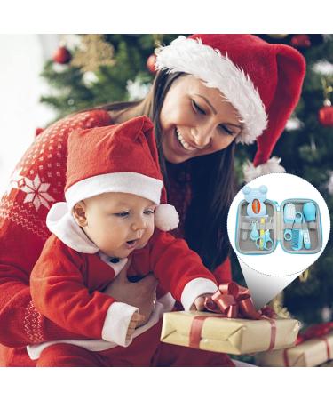 Bizcasa Baby Care Set - 11-Piece Newborn Childcare Kit with Nasal Sucker Comb Nail Scissors - Essential Baby Equipment in Blue for International Shipping - Buy Online on GoSupps.com