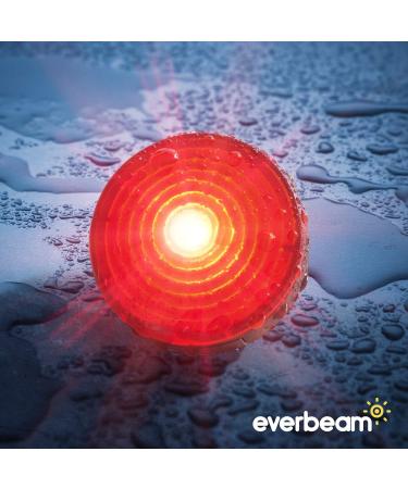Everbeam E200 LED Bike Lights Set | Front and Rear Rechargeable Waterproof Safety Lights for Runners, Cyclists, Dog Walkers, and Kayakers | Clip On Design with Straps | 2 Pack Red - Buy Online on GoSupps.com