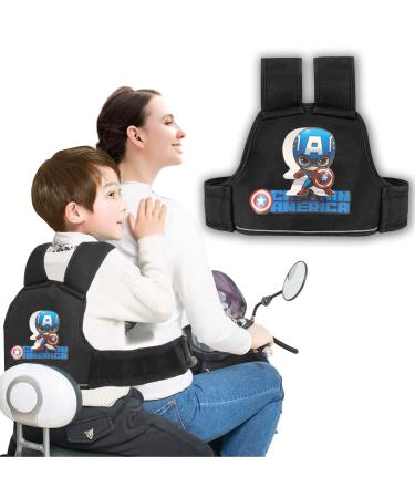 Librnty Motorrad Kinder Belt children adjustable Motorcycle belt with 4 - in - 1 buckle Breathable material with reflective material suitable for children between 2 and 12 years B004