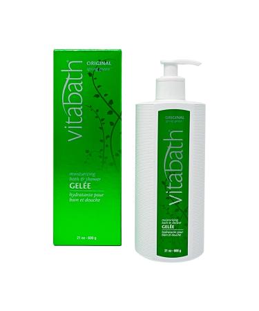 Vitabath Original Spring Green Moisturizing Bath & Shower Gel Wash Intoxicating Botanical Skin Rejuvenation Hydrating Dry Skincare Body Cleanser & Foaming Gelee - 21 oz Patchouli 1.31 Pound (Pack of 1)