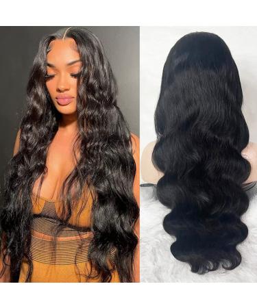 Kbeth 13x6 Body Wave HD Transparent Lace Front Wigs Human Hair Brazilian Virgin Body Wave Lace Frontal Wig Human Hair 13x6 Body Wave Wig Pre Plucked with Baby Hair for Black Women (22 Inch  Body Wave) 22 Inch Body Wave