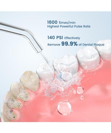 Portable Travel Water Flosser for Teeth Cleaning 3 Tips for Orthodontics & Braces Care | International Shipping - Buy Online on GoSupps.com