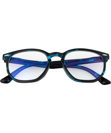 Ultra Blue Light-Blocking Glasses for Children | Anti-Blue Light Gaming & Reading Glasses Ages 9-16 | Hornrand Blue Turtle Design - Buy Online on GoSupps.com