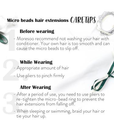 Moresoo Microring Extensions - Real Hair Micro Loop Extensions | #1B/3/27 - 40cm 50g Cold Fusion Invisible Hair Extensions - Buy Online on GoSupps.com