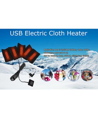 5-Piece USB Heated Pillows Set - Portable Electrical Heating Cushions for Clothing - Adjustable Temperature Neck Warmer - Buy Online on GoSupps.com