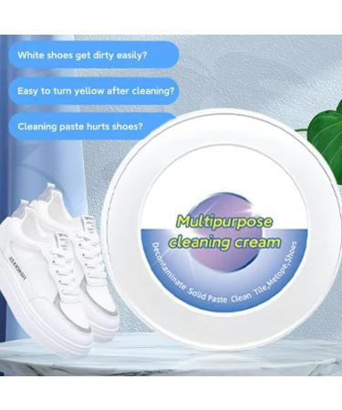 Aopukidor Multifunctional Shoe Cleaning And Decontamination Cream White Shoe Cleaning Cream With Sponge Eraser Strong Whitening Shoe Care Kit 1pc One Size - Buy Online on GoSupps.com