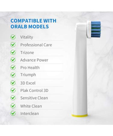 Oral-B Compatible Replacement Toothbrush Heads - 4 Count Pack - Buy Online on GoSupps.com
