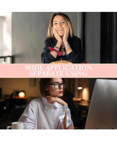 10 Pcs Floral Hair Scrunchies with Scarf | Vintage Hair Ribbons for Women and Girls - 2 in 1 Hair Accessories - Buy Online on GoSupps.com