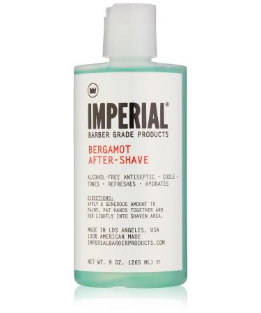 Imperial Barber Grade Products Bergamot After-Shave Alcohol Free, 9 oz - Buy Online on GoSupps.com