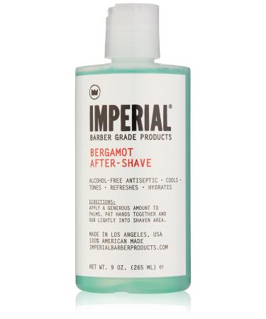 Imperial Barber Grade Products Bergamot After-Shave Alcohol Free, 9 oz