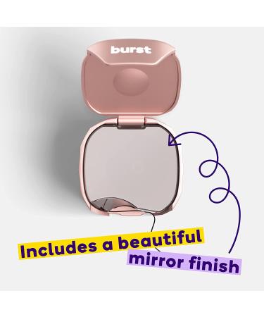 BURST Vegan Dental Floss Set with Juniper Berry Aroma - Charcoal Coating, Expanding Technology - Textured, 12 Week Supply (32 Yards) - Rose Gold - Buy Online on GoSupps.com