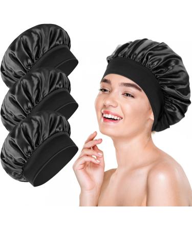Buy GREVOSEA 3-Piece Satin Bonnet Set | Silk Hair Protection for Women & Girls | Night Sleeping Hood for Curly & Black Hair - Buy Online on GoSupps.com