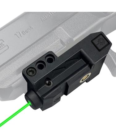 SOLOFISH Low Profile Beams for Guns, Magnetic Rechargeable Green Blue Red Beam for Pistol Handgun Rifle, Shockproof Green Dot Sight Compatible with Glock 17 19 Green Laser