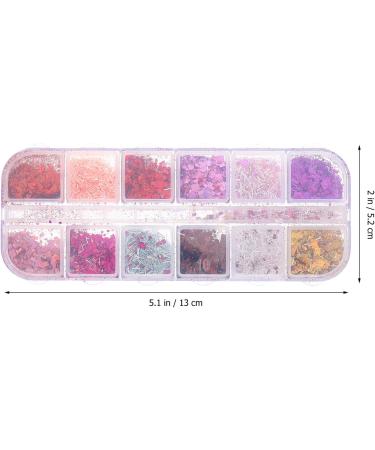 Lurrose 2 Boxes Nail Glitter Manicure Sequin Nails Art Stickers Nail Art Decoration for Women Girls - Buy Online on GoSupps.com