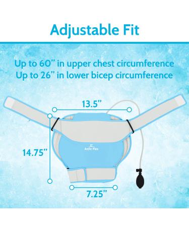 Arctic Flex Cold Shoulder Brace - Rotator Cuff Support & Ice Pack for Pain Relief - Buy Online on GoSupps.com