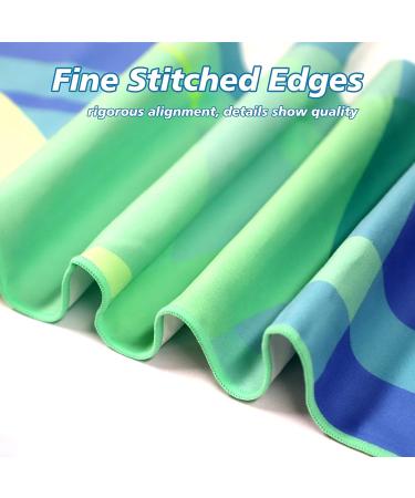 SUNBKIM Microfiber Beach Towel 63x31.5 - Super Absorbent & Fast Drying Travel Towel for Camping, Hiking, Yoga - Ultra-Compact (Green) - Buy Online on GoSupps.com