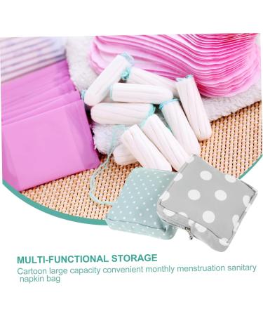 Lurrose 2pcs Aunt Towel and Coin Purse Travel Kit for Women | Storage Bag for Ladies Briefs, Prevail Pads, Menstrual Cup | Small Pouch for Personal Items - Buy Online on GoSupps.com