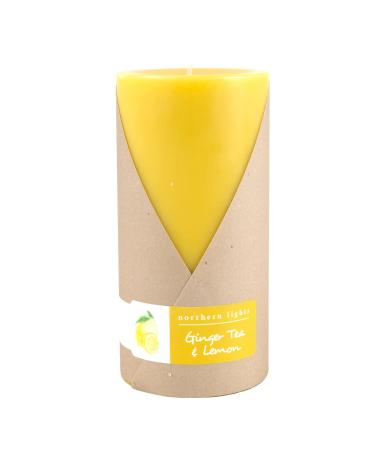 Northern Lights Candles Fragrance Palette Pillar 3x6 Ginger Tea and Lemon