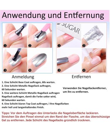 Miiro Glitter Nail Polish Glitter Nail Polish Glimmer Varnish Shiny Shimmer Manicure Varnish 6 Colours - Buy Online on GoSupps.com