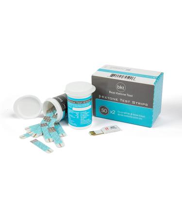 Blood Ketone Test Strips 100ct | Compatible with BKT Meter & Keto-Mojo Bluetooth Meter | Best Ketone Testing Option - Buy Online on GoSupps.com