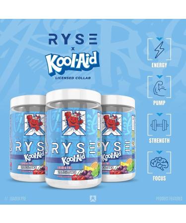 RYSE Up Ryse Core Series Loaded Pre-Workout Supplement | Energy, Strength, and Focus Booster with L-Citrulline, Beta Alanine, L-Theanine, Caffeine, and Thinkamine | 30 Servings (Tropical Punch) - Buy Online on GoSupps.com
