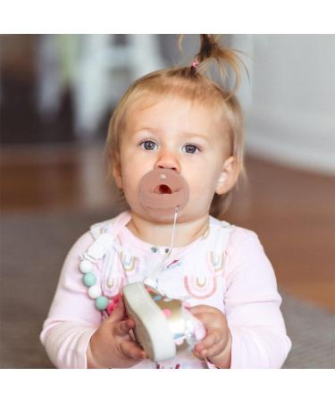 Soother Pacifier 4-Pack - Food Grade Silicone with Handle, 3 Holes for Added Safety, BPA Free (Sage x2 / Ether x2) - Buy Online on GoSupps.com