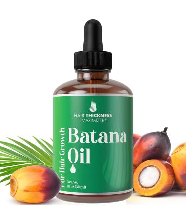 Batana Oil for Hair Growth. With Jamaican Black Castor Pumpkin Seed Oil Rosemary Oil. Vegan Thickening Moisturizing Strengthening Serum For Women Men. Scalp Treatment For Weak Dry Hair 1oz 1 Fl Oz