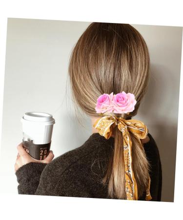 Housoutil 1pc Rose Hair Accessories Flower Girl Hair Accessories for Wedding Bridal Hair Accessories Macrame Garland Red Rose Flower Hair Comb Metal Trim Fork Comb Pink Bride Roses - Buy Online on GoSupps.com