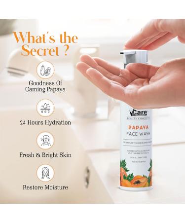 Buy Natural Papaya Face Wash with Licorice & Turmeric for Women - 100ml | Revitalize & Brighten Skin | International Shipping - Buy Online on GoSupps.com