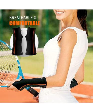 NeoAlly Carpal Tunnel Forearm & Wrist Brace - Moisture-Wicking Adjustable Wraps for Muscle Recovery & Support - Medium 2 Pack - Buy Online on GoSupps.com