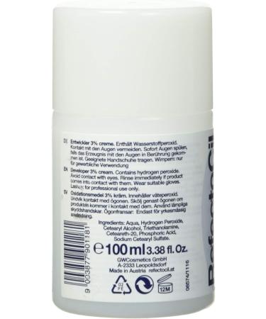 Refectocil oxidant 3% eyebrow color 3.38 oz - Buy Online on GoSupps.com
