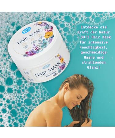  GUTI GUTI Hair Mask 200 ml - Natural Ingredients with Coconut Oil Aloe Vera and Argan Oil - Moisturizing and Deep Care for Dry and Damaged Hair - Buy Online on GoSupps.com