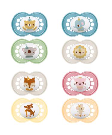 MAM - original pacifier trend 6+ months (2 pieces) random color - symmetrical and anatomical silicone pacifier - baby pacifier with transport box and sterilization box - Buy Online on GoSupps.com