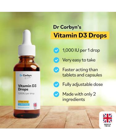 Dr Corbyn Immunity Support Bundle: Echinacea Tincture Drops (50ml) & Vitamin D3 1 000IU (50ml) | Highly Absorbable & Fast Acting Bundle - Buy Online on GoSupps.com