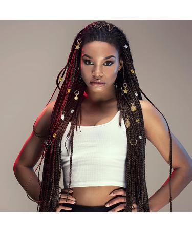 suchkawe 238 Pieces Hair Jewelry for Braids Hair Coils Dreadlocks Accessories Gold Hair Beads Metal Hair Cuffs for Braids Accessories Hair Charms for Braids Silver - Buy Online on GoSupps.com