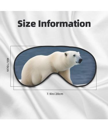 SSIMOO Polar Bear Sleep Mask - Adjustable Breathable Eye Mask for Comfortable Sleep | International Shipping Available - Buy Online on GoSupps.com