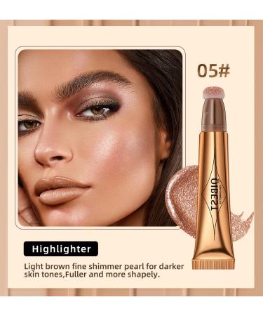 3 Pcs Cream Contour Beauty Wand Set - Highlighter, Blush, Concealer Stick with Cushion Applicator for 3D Face Makeup - Natural Matte Finish, Lightweight & Blendable - Buy Online on GoSupps.com